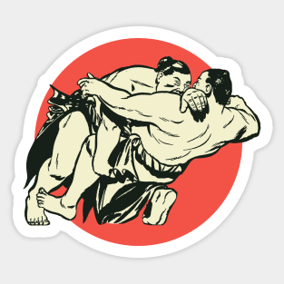 Aesthetic Sumo Fight Sticker